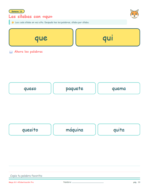 Sílabas inversas y mixtas