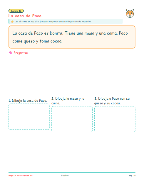 Comprensión lectora: lee y responde